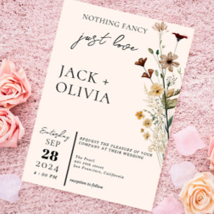 Invitación Nada de fantasía solo me encanta el adorable y mod