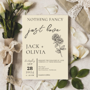 Invitación Nada de fantasía solo me encanta el adorable y mod