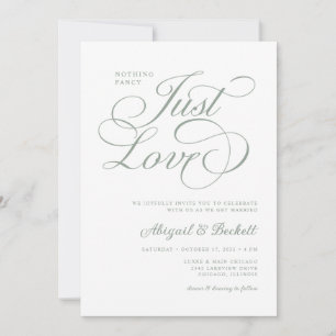 Invitación Nada De Nada Fancy Just Love Boda