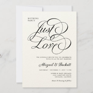 Invitación Nada De Nada Fancy Just Love Boda
