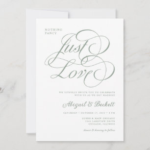 Invitación Nada De Nada Fancy Just Love Boda