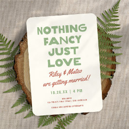 Invitación Nada Elegante Negrita Tipografía Moderna Tonos Ter