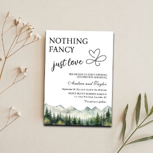 Invitación Nada Elegante Solo Amor Boda Casual