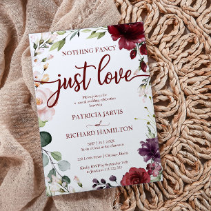 Invitación Nada Elegante Solo Amor Boda Rústica Invit Crem