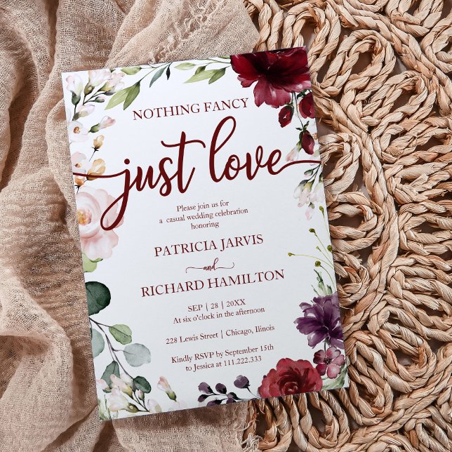 Invitación Nada Elegante Solo Amor Boda Rústica Invit Crem (Subido por el creador)
