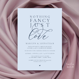 Invitación Nada Elegante Solo Amor, Cena de Recepción Moderna