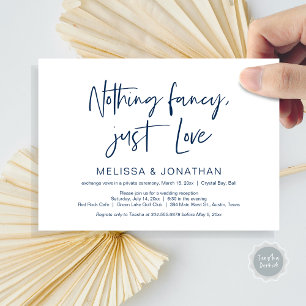 Invitación Nada elegante, solo amor, fiesta de boda clandesti