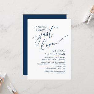 Invitación Nada Elegante, Solo Amor, Fiesta de Boda Fugaz