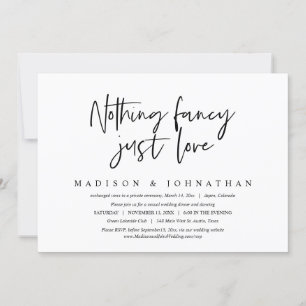 Invitación Nada Elegante, Solo Amor, Huida de Boda