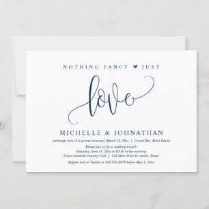 Invitación Nada Elegante, Solo Amor, Huida de Boda