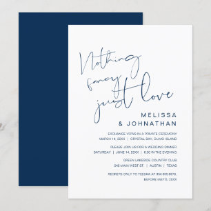 Invitación Nada Elegante, Solo Amor, Huida de Novios