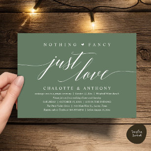 Invitación Nada Elegante, Solo Amor, Recepción Moderna y Eleg