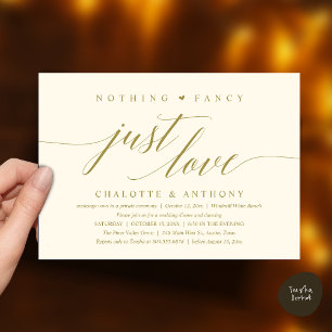 Invitación Nada Elegante, Solo Amor, Recepción Moderna y Eleg