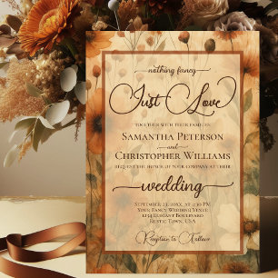 Invitación Nada Elegante Solo Amor Sienna Boho Floral Boda