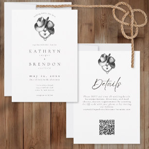 Invitación Nada Elegante Solo Amor Sombrero Occidental Boda R