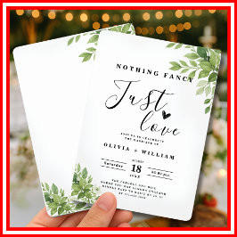 Invitación Nada Elegante Solo Amor Verde Menta Boda