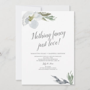 Invitación Nada Elegante Solo Lo Genial Florales de Acuarela