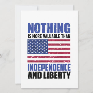 Invitación Nada es más valioso que la Independencia y la libe