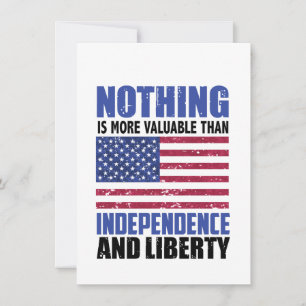 Invitación Nada es más valioso que la Independencia y la libe
