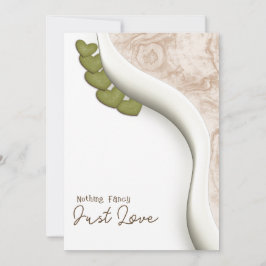 Invitación Nada Fancy Ama Al Boda Casual Bohemio