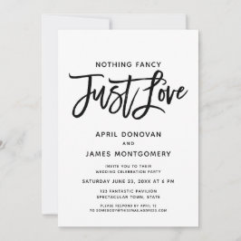 Invitación Nada Fancy Ama La Tipografía De Cepillos