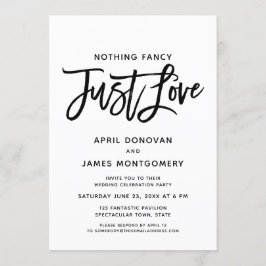 Invitación Nada Fancy Ama La Tipografía De Cepillos