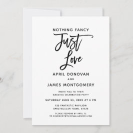 Invitación Nada Fancy Ama La Tipografía De Cepillos