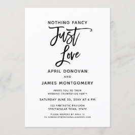 Invitación Nada Fancy Ama La Tipografía De Cepillos