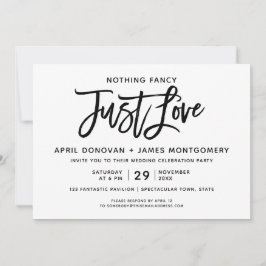 Invitación Nada Fancy Ama La Tipografía De Cepillos