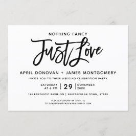 Invitación Nada Fancy Ama La Tipografía De Cepillos