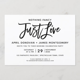 Invitación Nada Fancy Ama La Tipografía De Cepillos