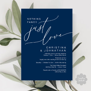 Invitación Nada Fancy Ama Solamente A Boda Fiesta De Cena