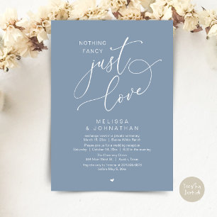 Invitación Nada Fancy, Solo Amor, Recepción De Bodas