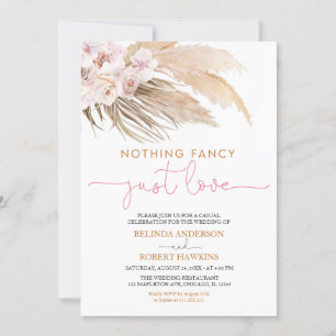 Invitación Nada Fantasma Solo Amar A Boho Pampas Grass Boda
