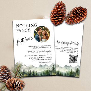 Invitación Nada Fantástico Solo Amar El Código QR Foto Boda