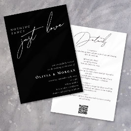 Invitación Nada genial sólo amar el guión completo en un Boda