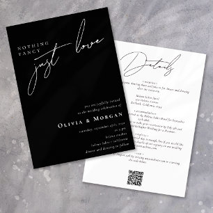 Invitación Nada genial sólo amar el guión completo en un Boda