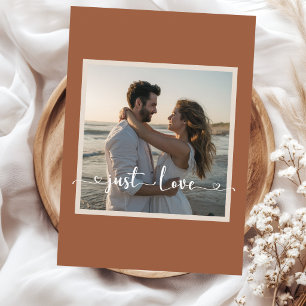 Invitación Nada lujoso, solo amor, beige desierto boda