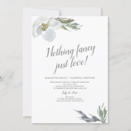 Invitación Nada Lujoso Solo Lo Genial Florales de Acuarela