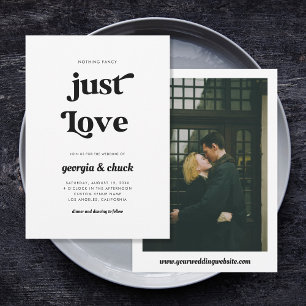 Invitación Nada mejor que amar al Boda de guiones retro de lo