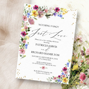 Invitación Nada sofisticado, solo amor, boda íntima
