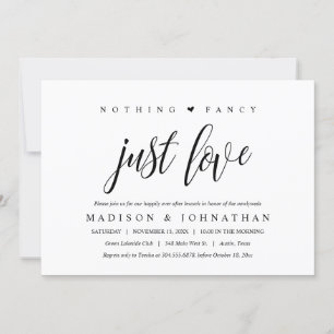 Invitación Nada sofisticado, solo amor desayuno feliz para si
