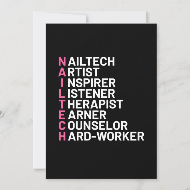 Invitación Nail Artist Inspirer (Anverso)