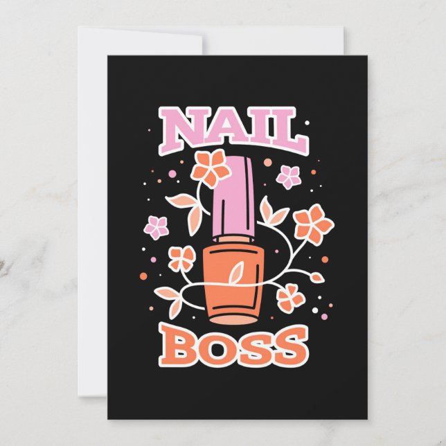 Invitación Nail Boss (Anverso)