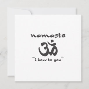Invitación Namaste - Me inclino hacia ti
