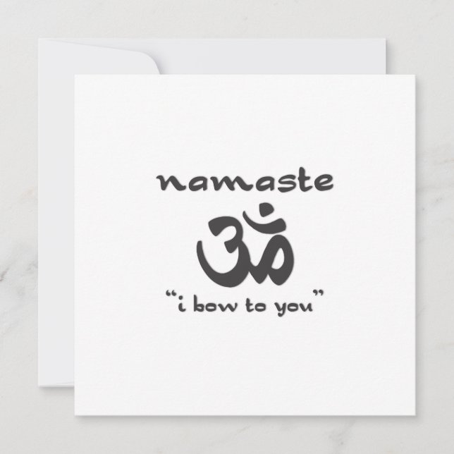 Invitación Namaste - Me inclino hacia ti (Anverso)