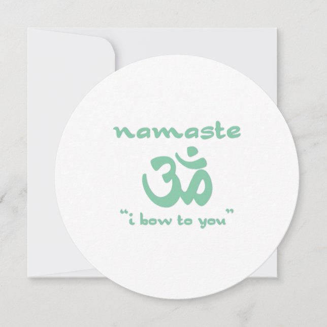 Invitación Namaste - Me inclino hacia ti (Anverso)