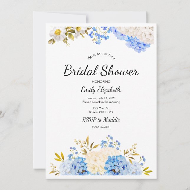 Invitación Nantucket Bridal Shower, Wedding (Anverso)