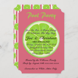 Invitación Nantucket Red & Limes Fiesta Cocktail Fiesta