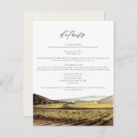 NAPA Watercolor Skyline Travel Details Card